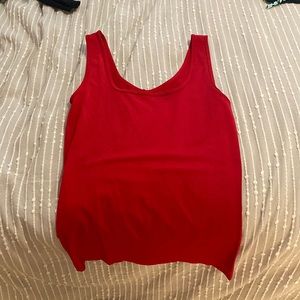 Women’s Red Elastic Nice Tank Top